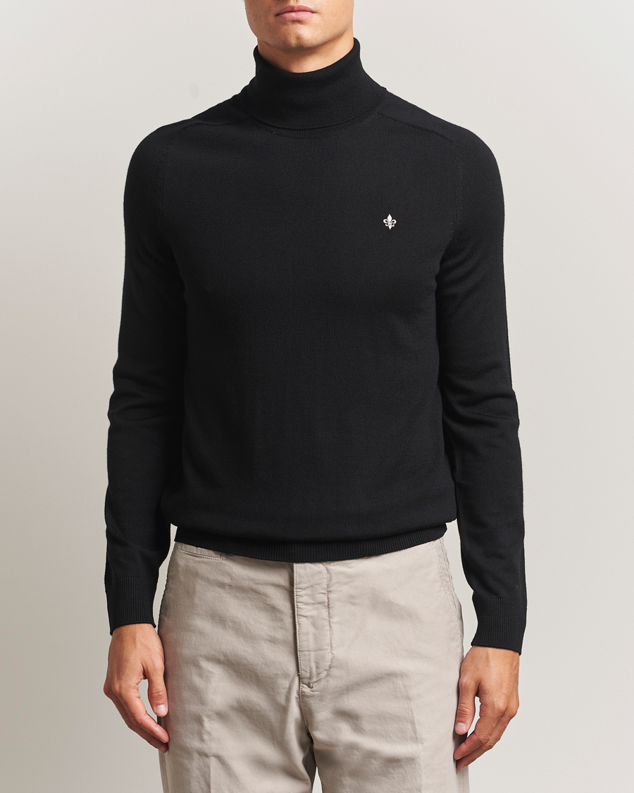 Herren | Pullover | Morris | Merino Roller Neck Black