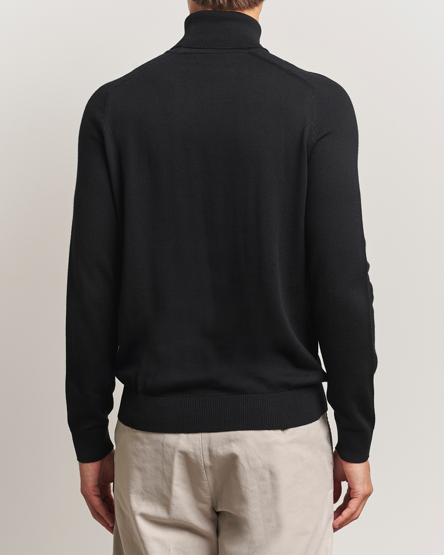 Herren | Pullover | Morris | Merino Roller Neck Black