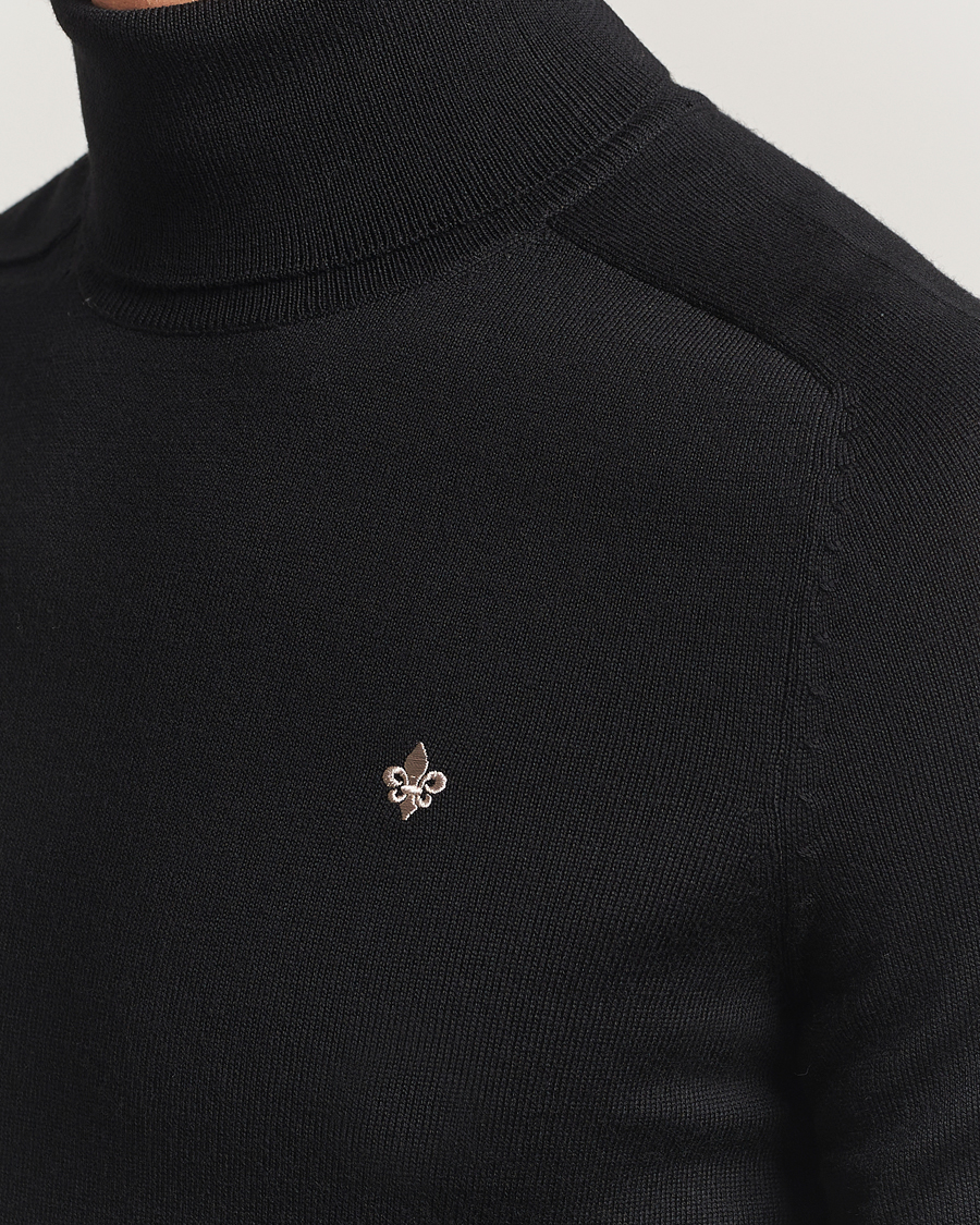 Herren | Pullover | Morris | Merino Roller Neck Black
