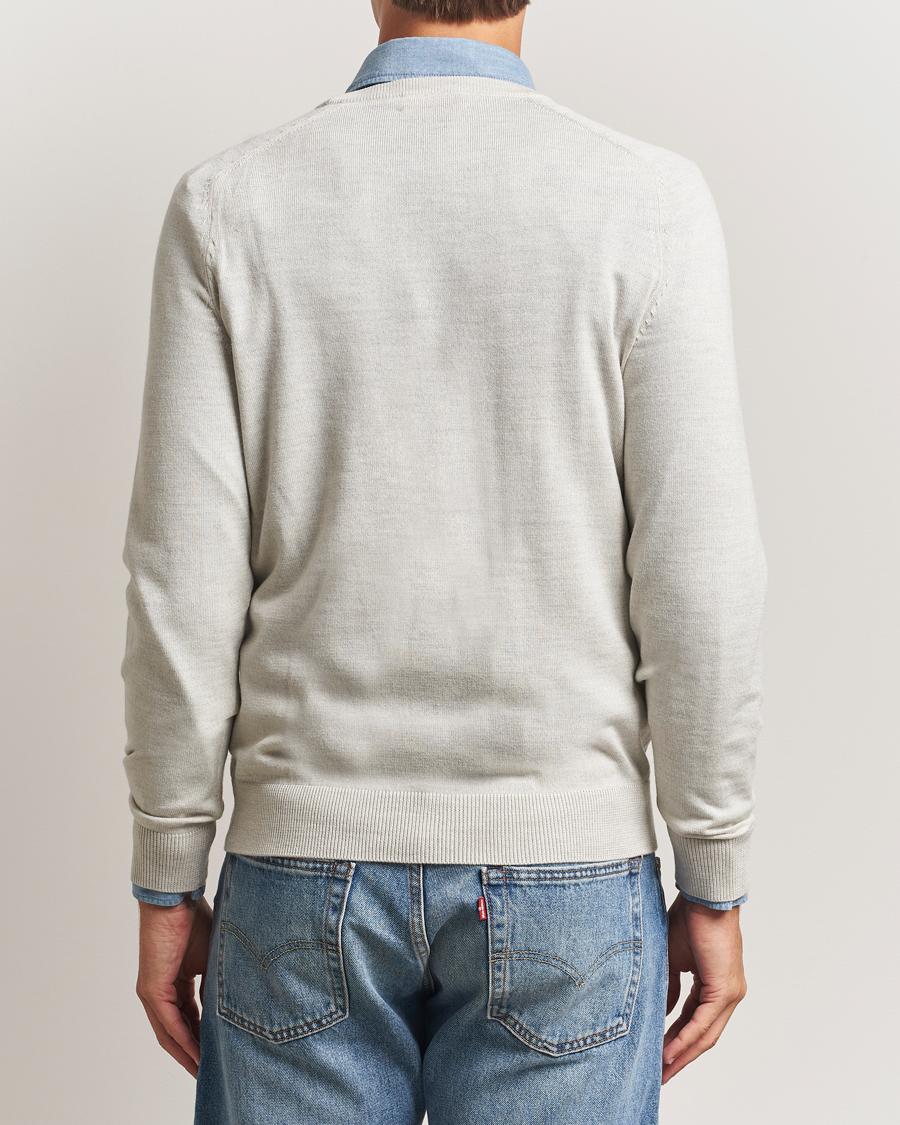 Herren | Pullover | Morris | Merino O-Neck Off White