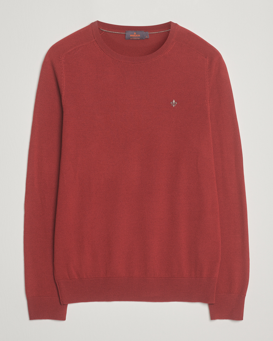 Herren | Pullover | Morris | Merino O-Neck Red