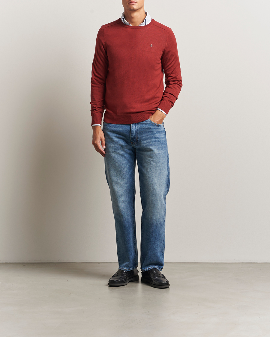 Herren | Pullover | Morris | Merino O-Neck Red