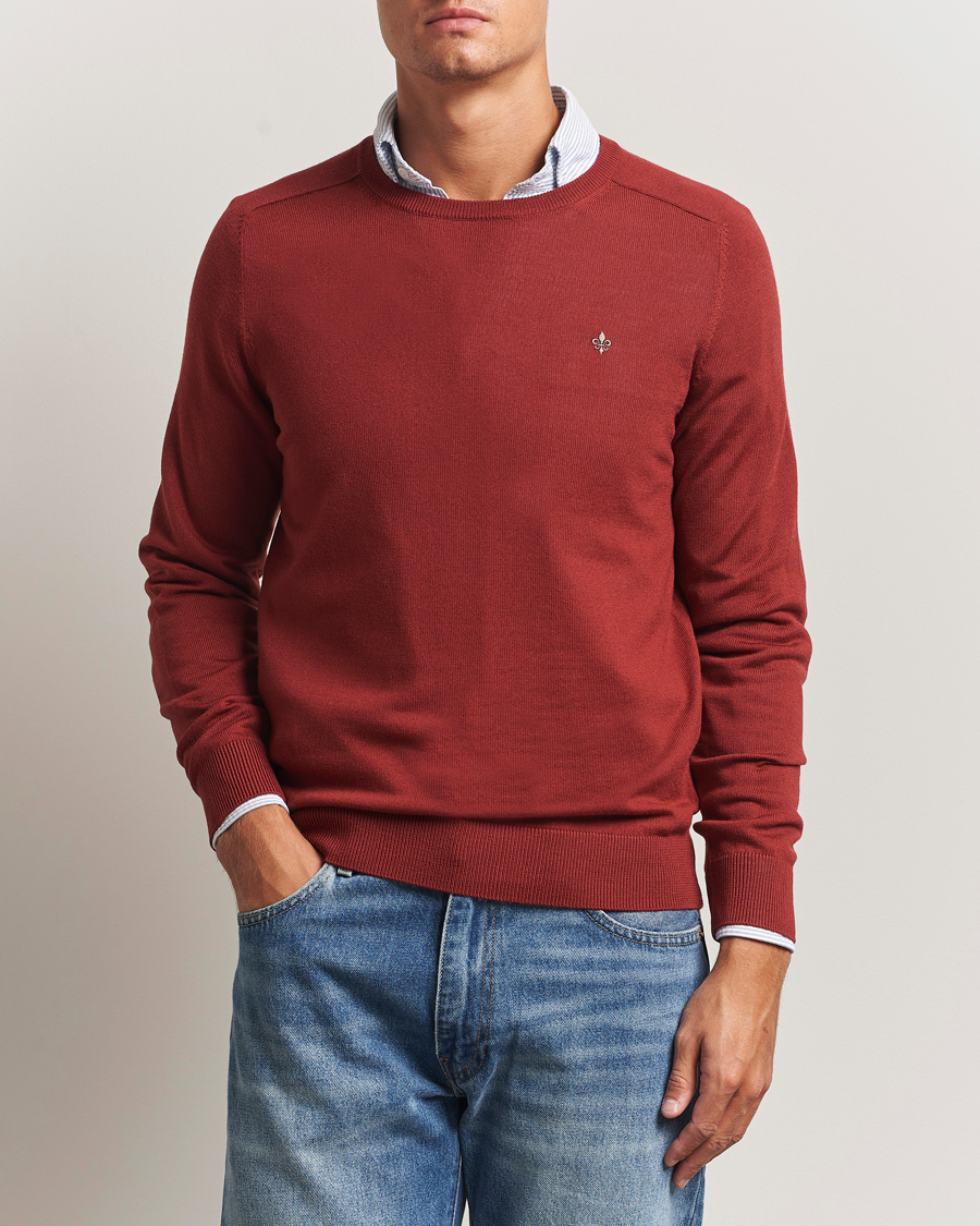 Herren | Pullover | Morris | Merino O-Neck Red