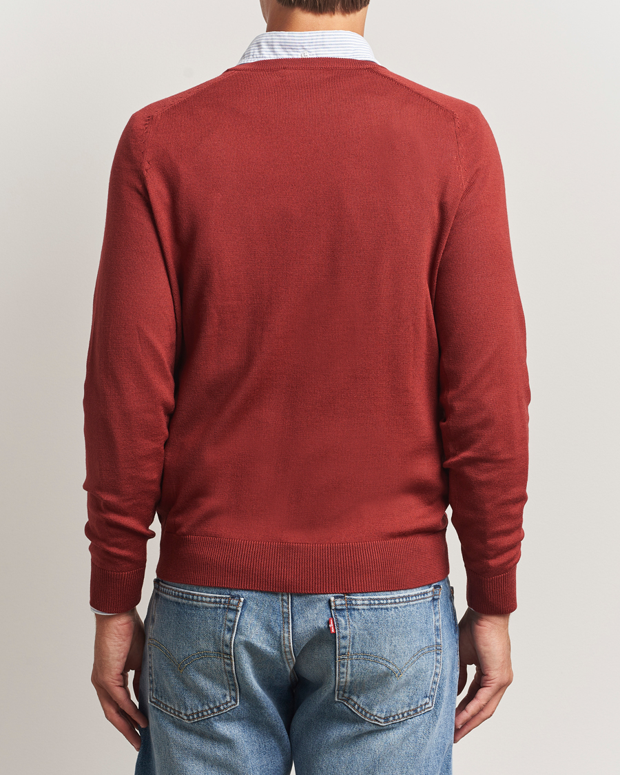 Herren | Pullover | Morris | Merino O-Neck Red