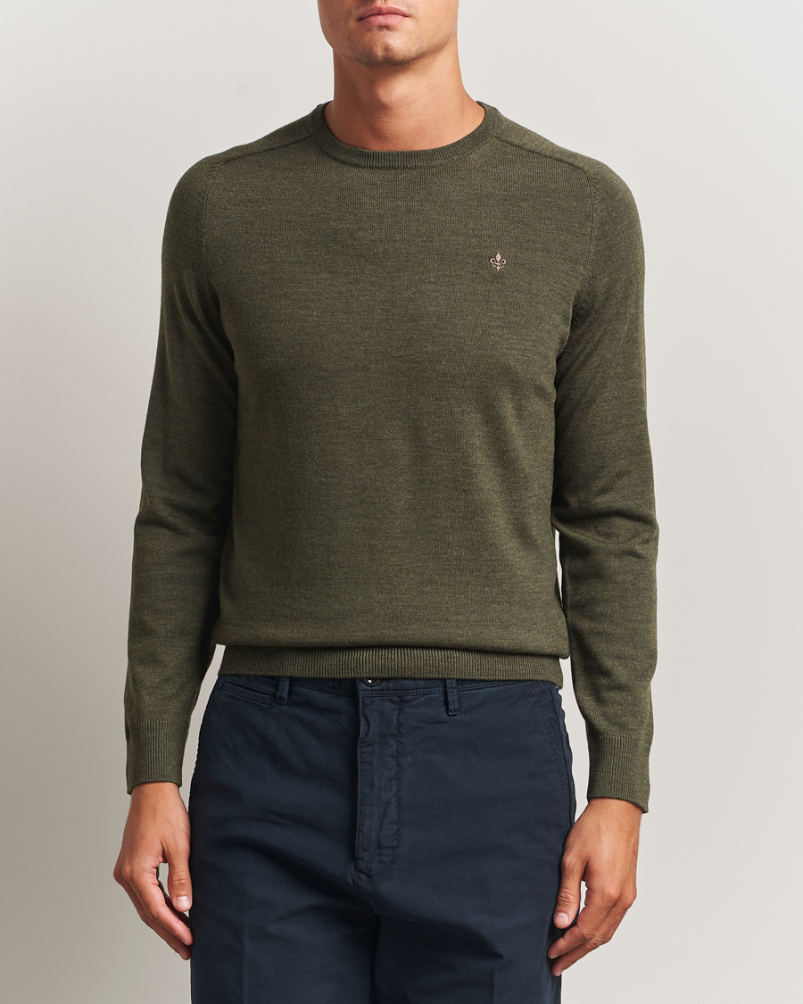 Herren | Pullover | Morris | Merino O-Neck Olive