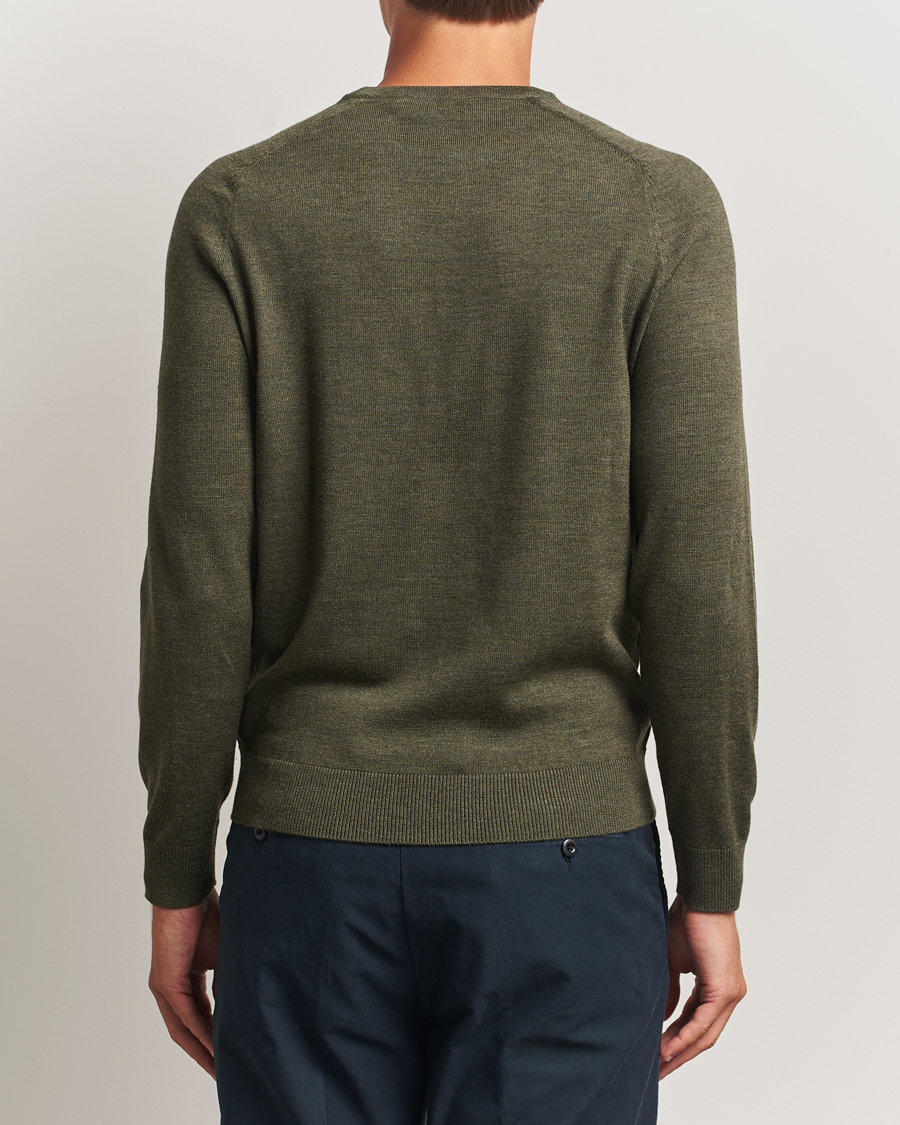 Herren | Pullover | Morris | Merino O-Neck Olive