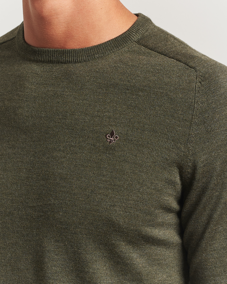 Herren | Pullover | Morris | Merino O-Neck Olive