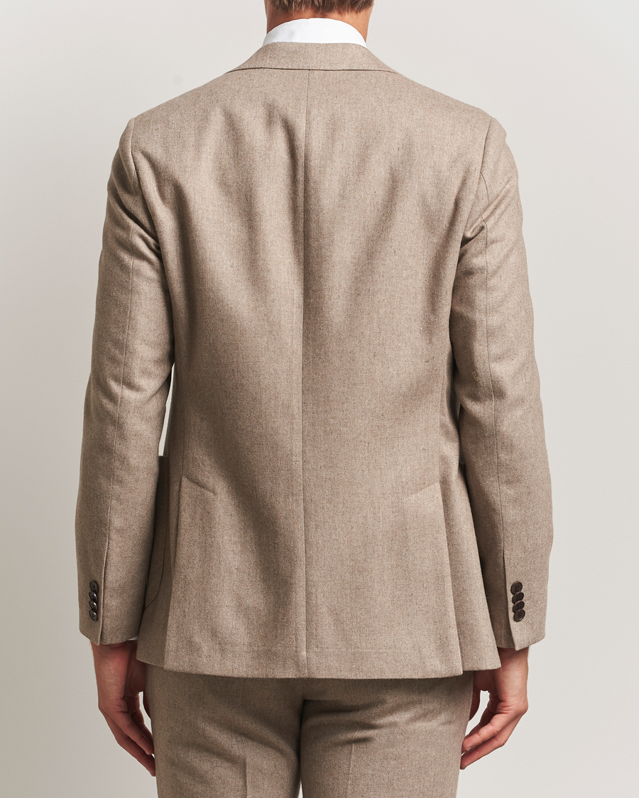 Herren | Sakkos | Morris | Flannel Wool Blazer Khaki