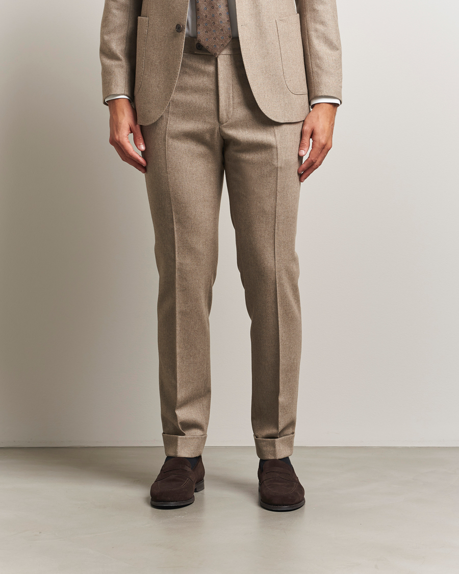 Herren | Hosen | Morris | Jack Flannel Trousers Khaki