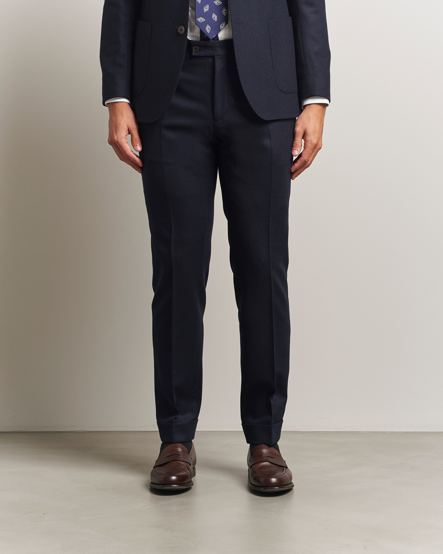 Herren | Hosen | Morris | Jack Flannel Trousers Navy