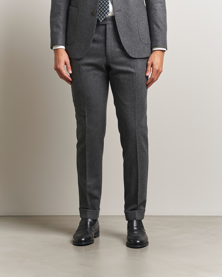 Herren | Hosen | Morris | Jack Flannel Trousers Grey