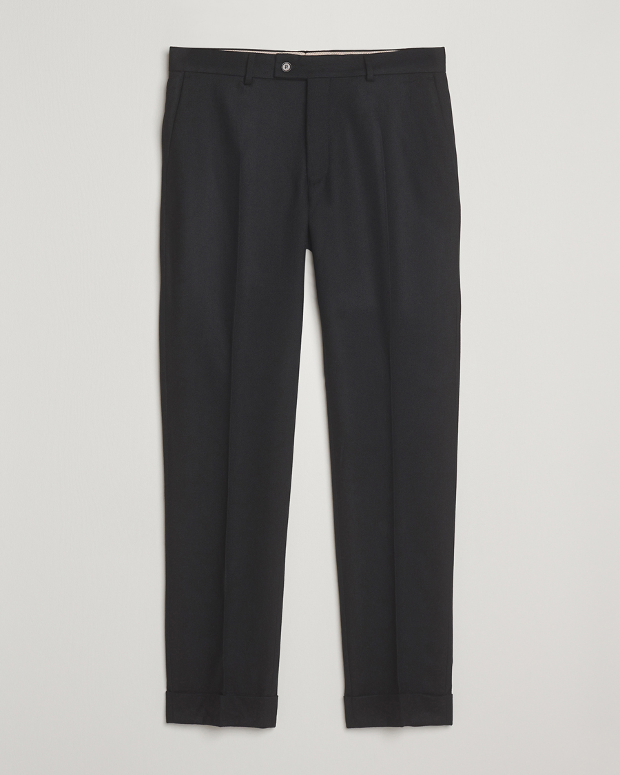 Herren | Hosen | Morris | Jack Flannel Trousers Black
