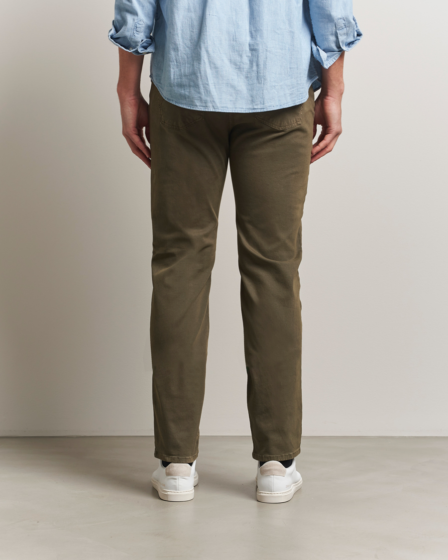 Herren | Hosen | Morris | James Brushed 5-Pocket Pants Olive