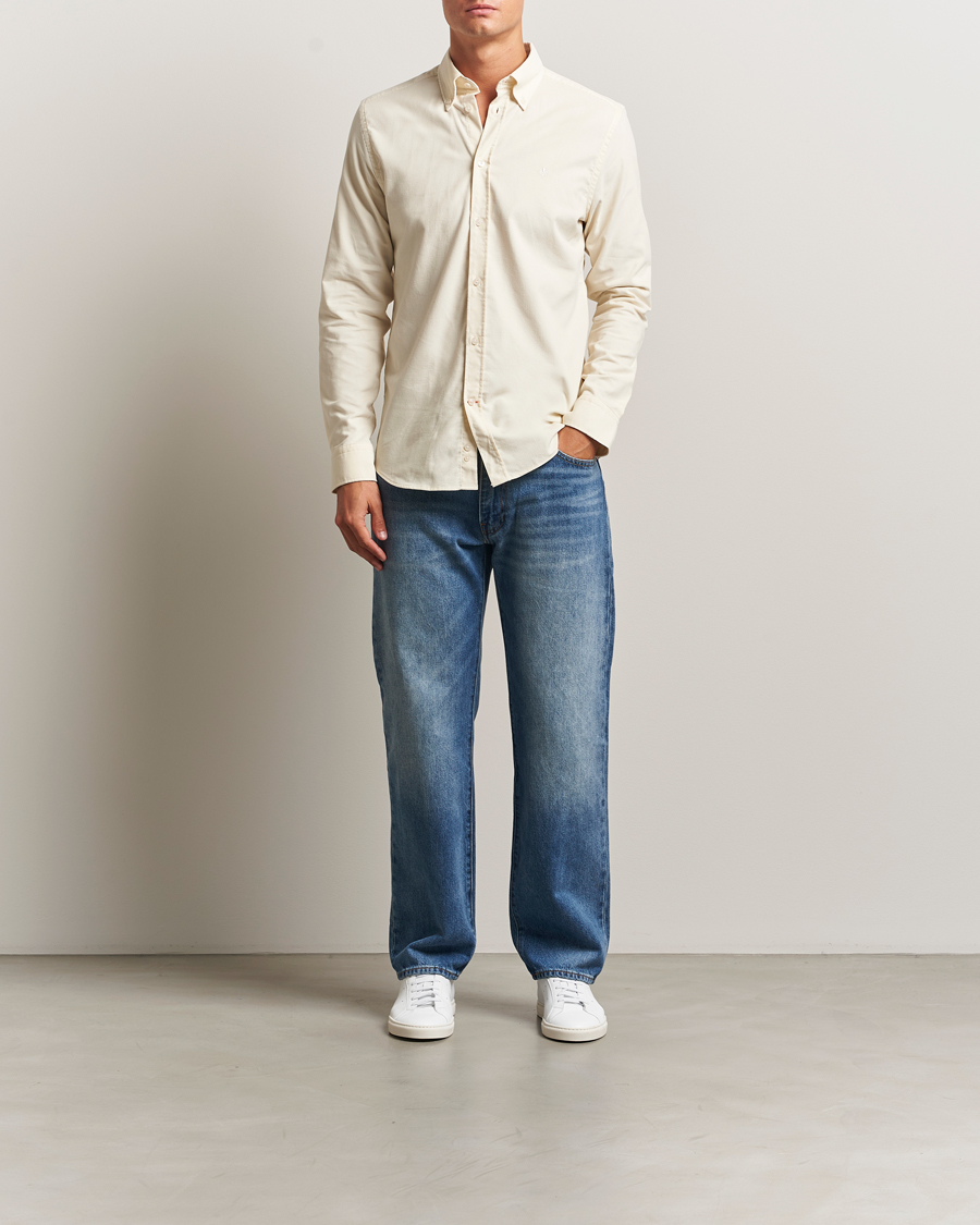 Herren | Hemden | Morris | Douglas Corduroy Shirt Off White