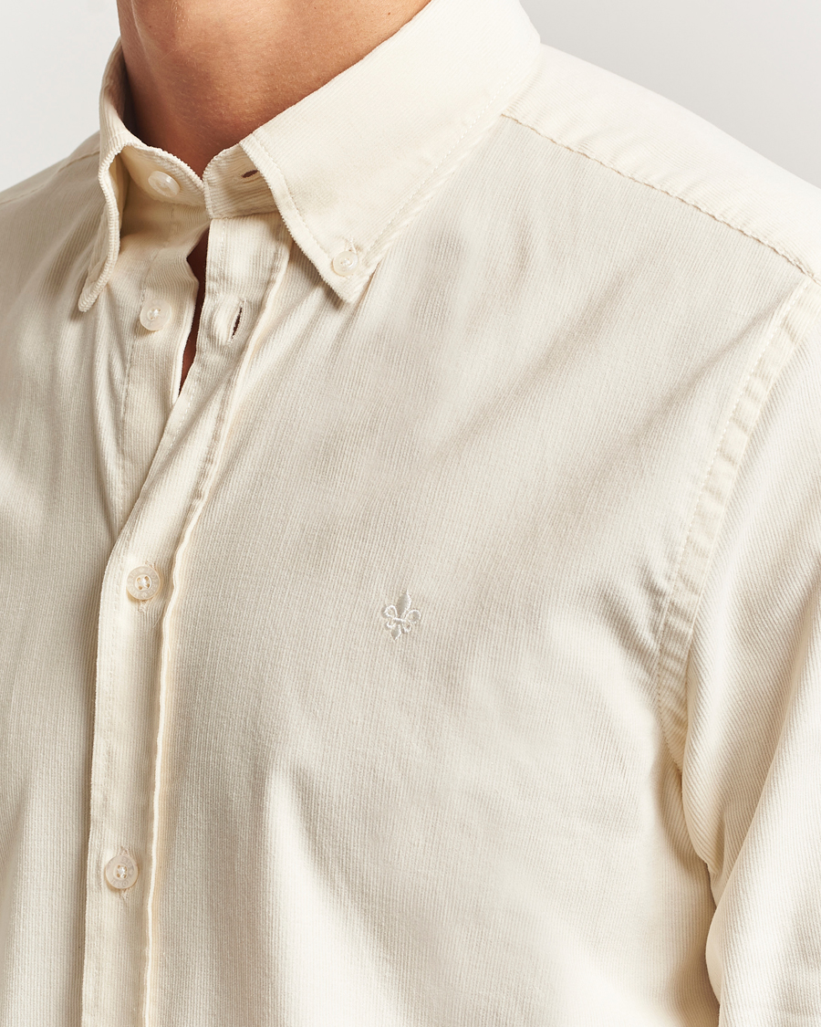 Herren | Hemden | Morris | Douglas Corduroy Shirt Off White