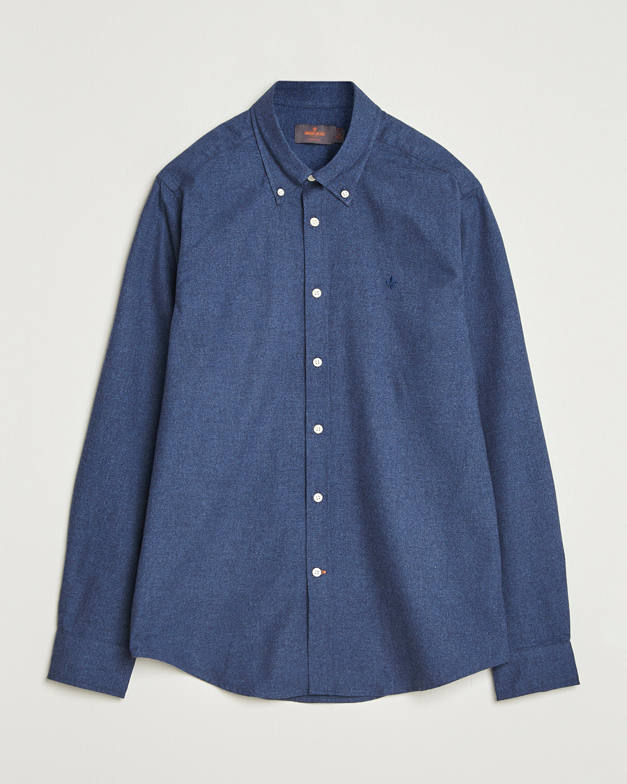 Herren | Hemden | Morris | Watts Flannel Shirt Navy