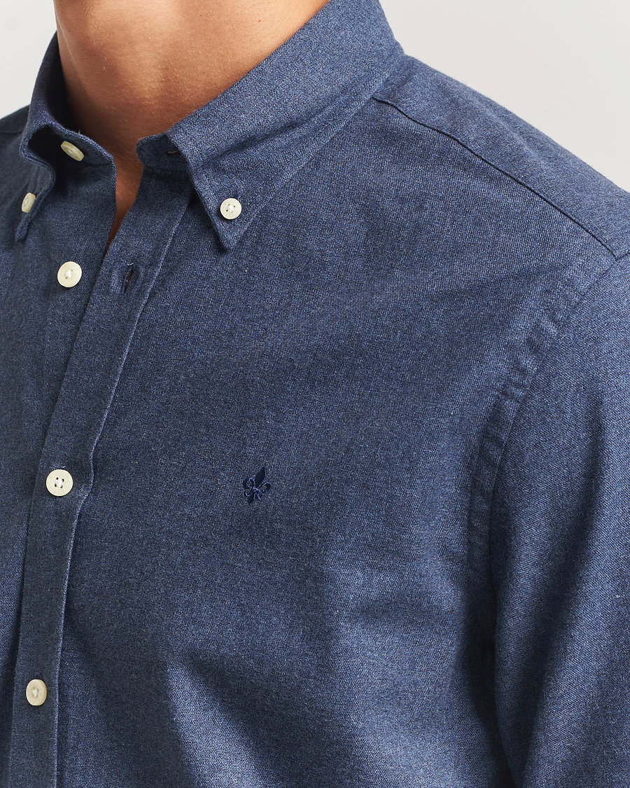 Herren | Hemden | Morris | Watts Flannel Shirt Navy