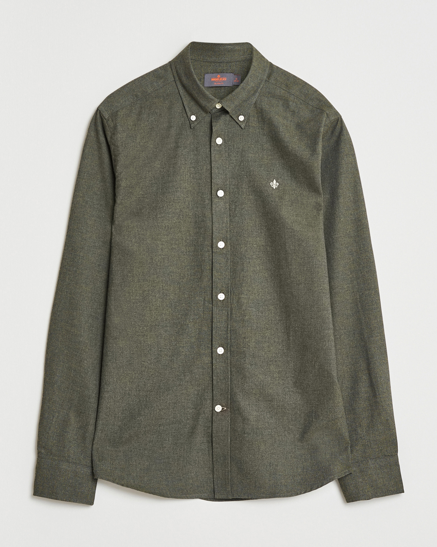 Herren | Hemden | Morris | Watts Flannel Shirt Olive