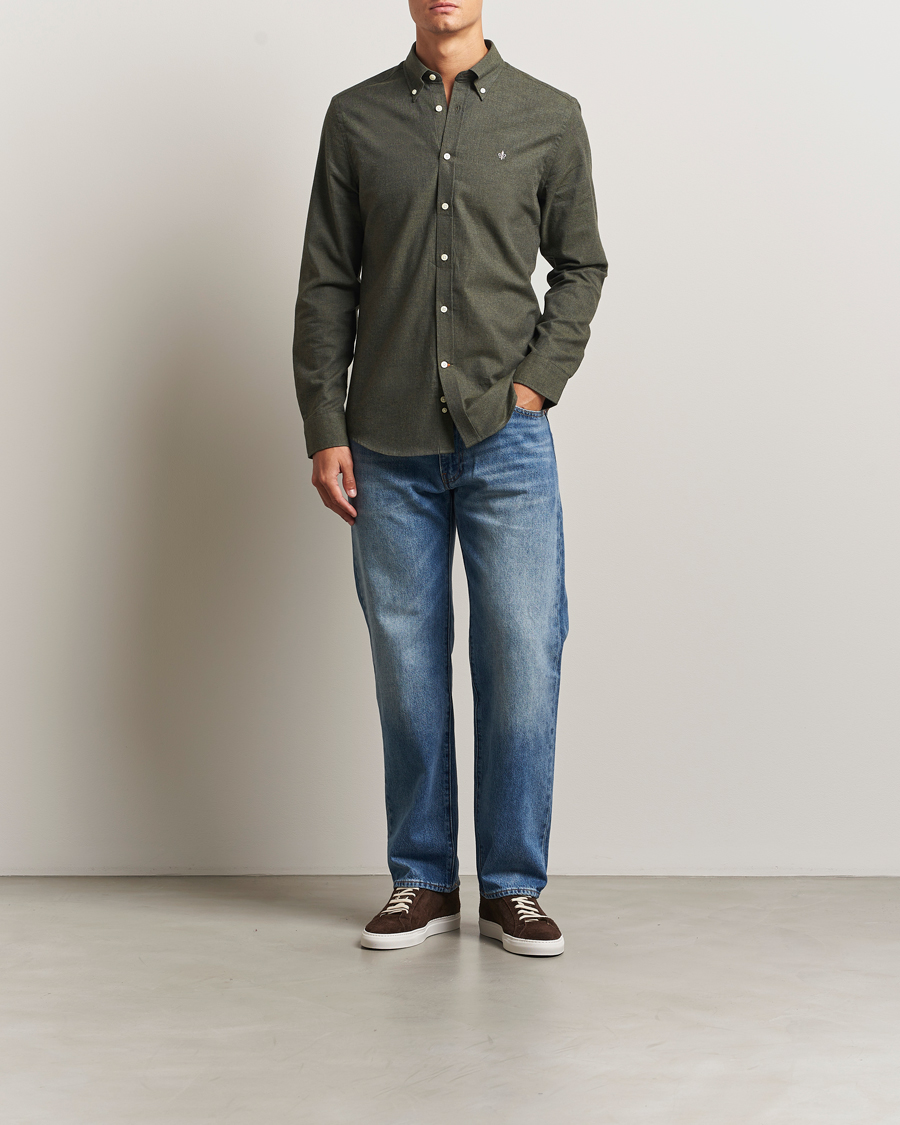 Herren | Hemden | Morris | Watts Flannel Shirt Olive