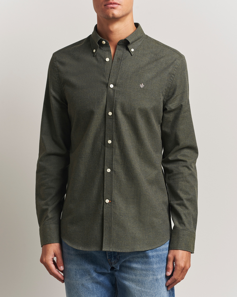 Herren | Hemden | Morris | Watts Flannel Shirt Olive