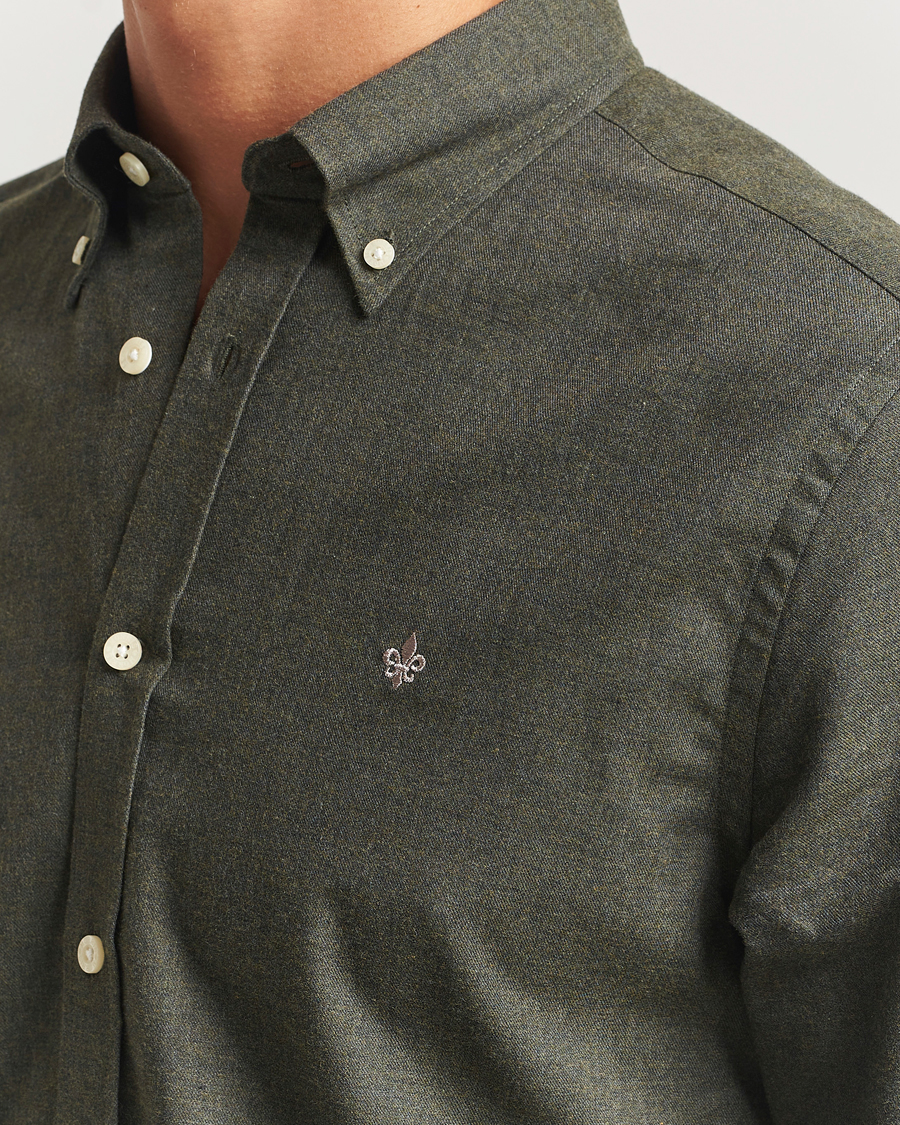 Herren | Hemden | Morris | Watts Flannel Shirt Olive