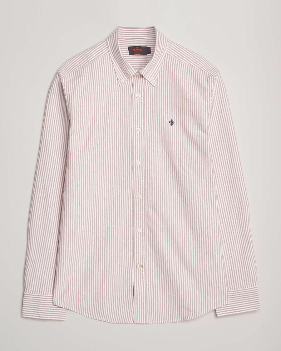 Herren | Hemden | Morris | Douglas Oxford Striped Shirt Red