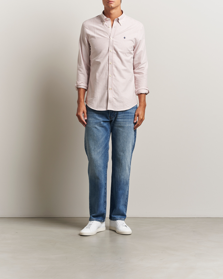 Herren | Hemden | Morris | Douglas Oxford Striped Shirt Red