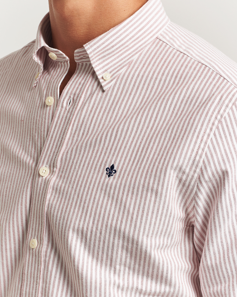 Herren | Hemden | Morris | Douglas Oxford Striped Shirt Red