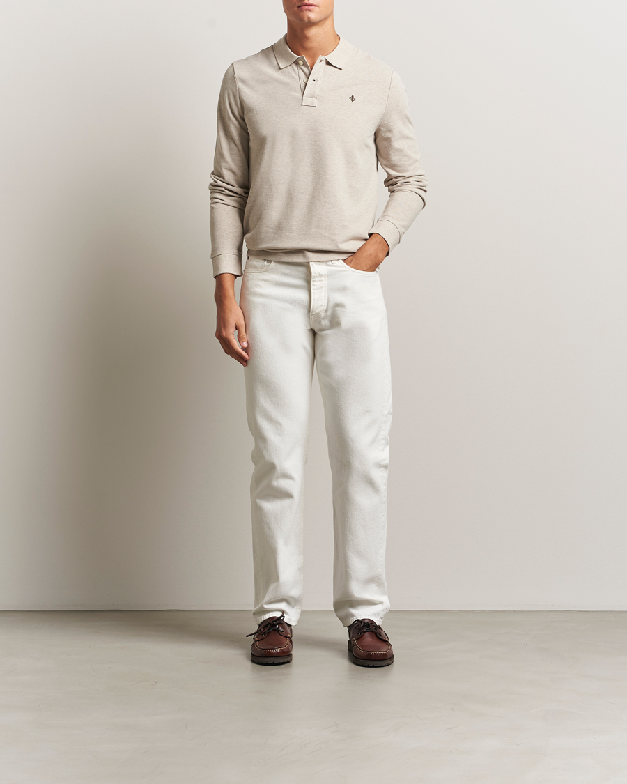 Herren | Pullover | Morris | Camden Long Sleeve Polo Khaki