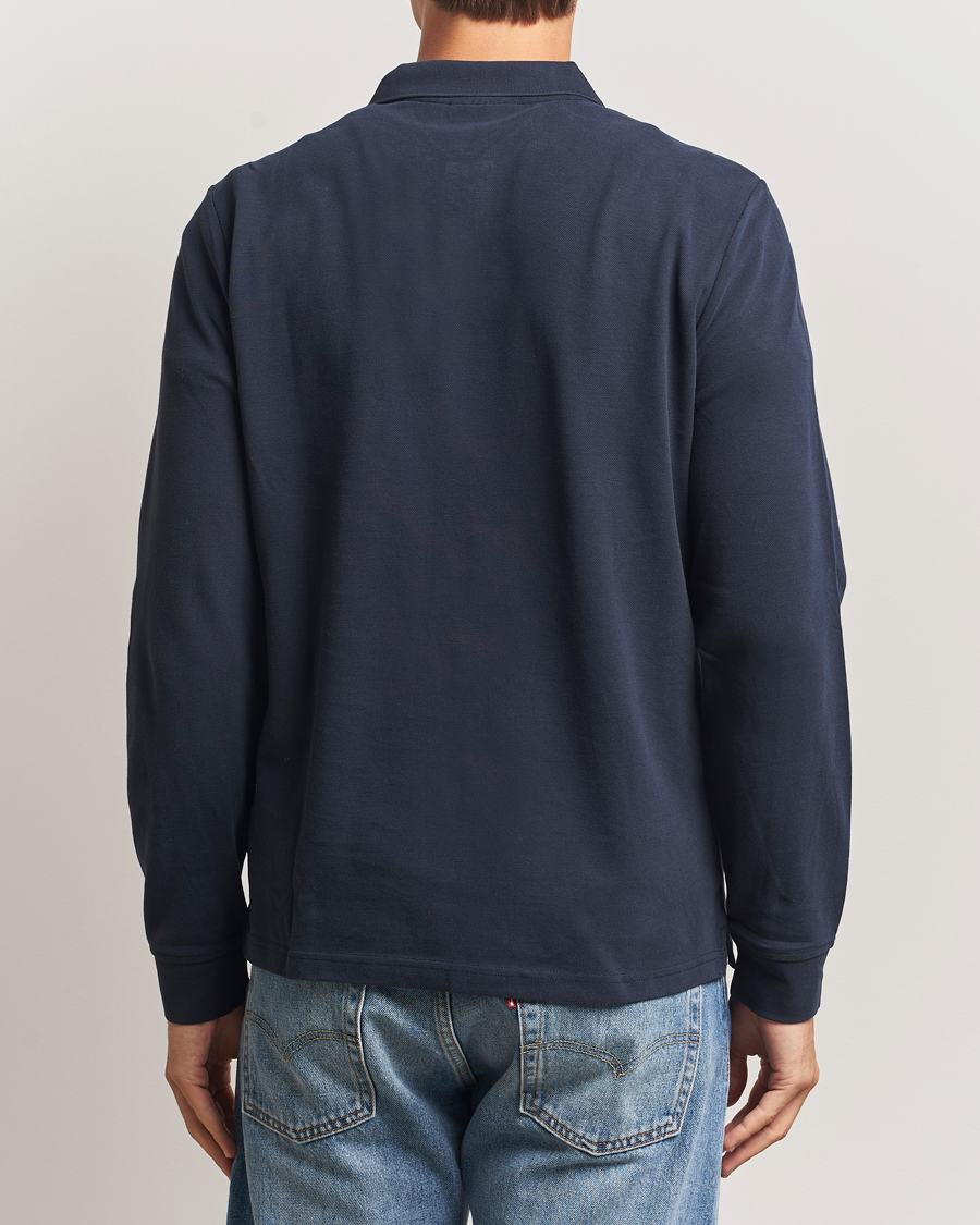 Herren | Pullover | Morris | Camden Long Sleeve Polo Old Blue