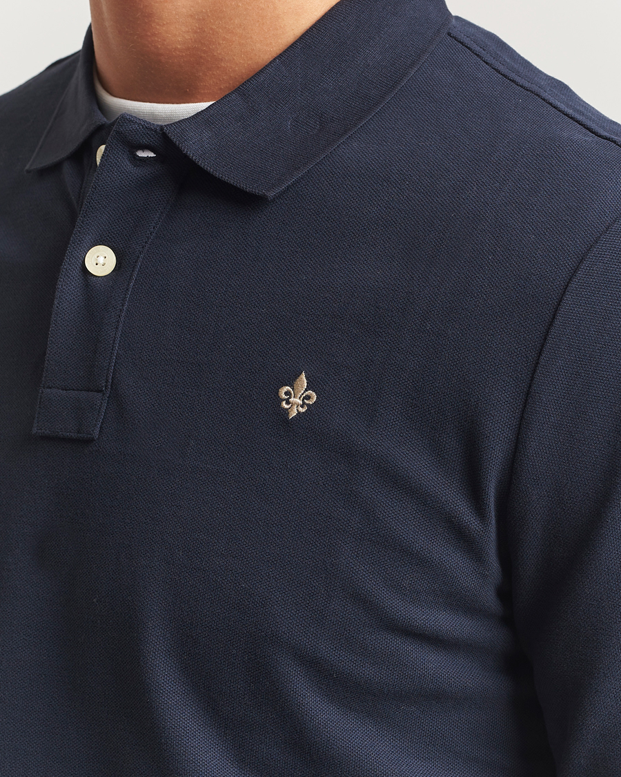 Herren | Pullover | Morris | Camden Long Sleeve Polo Shirt Navy