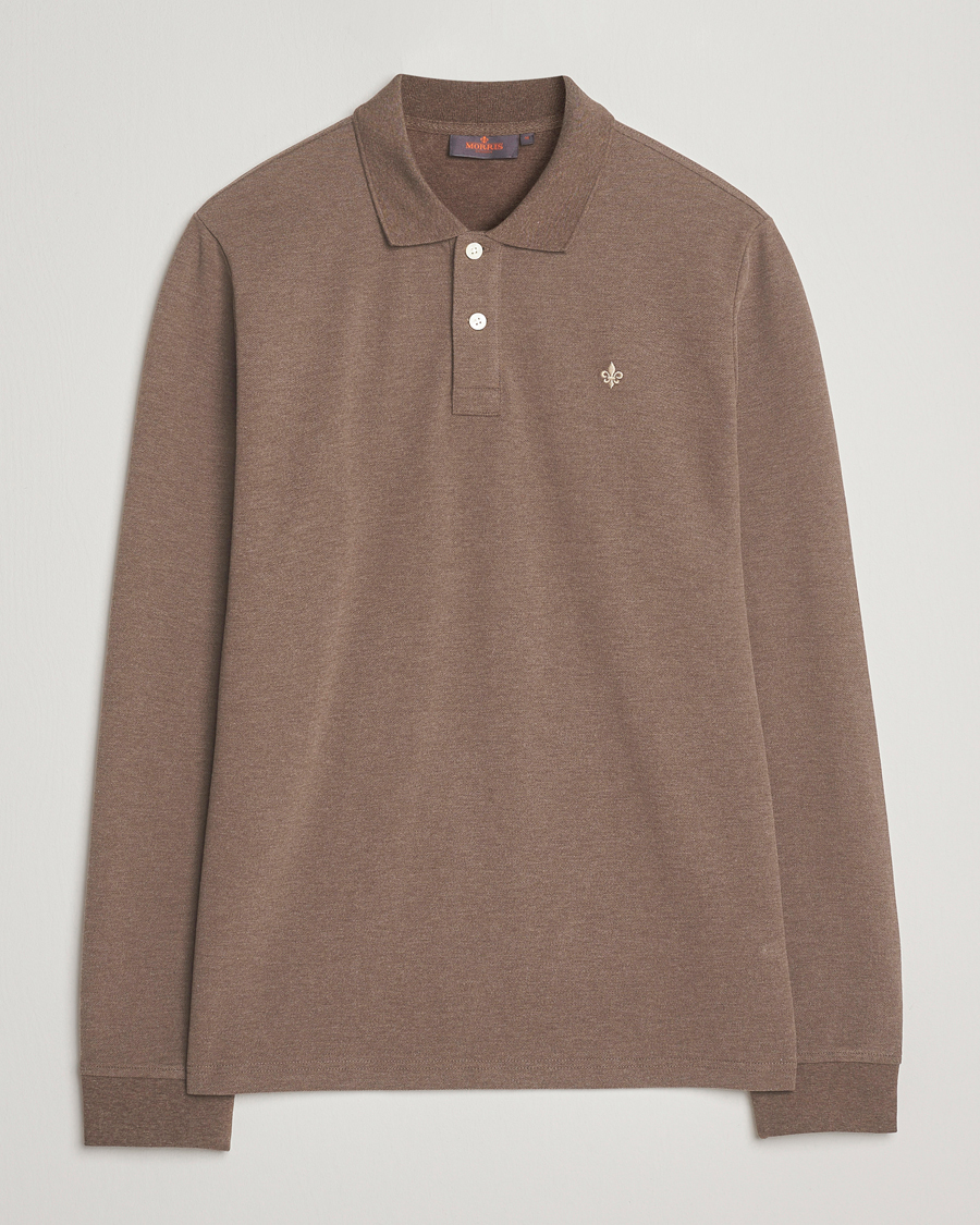 Herren | Pullover | Morris | Camden Long Sleeve Polo Brown