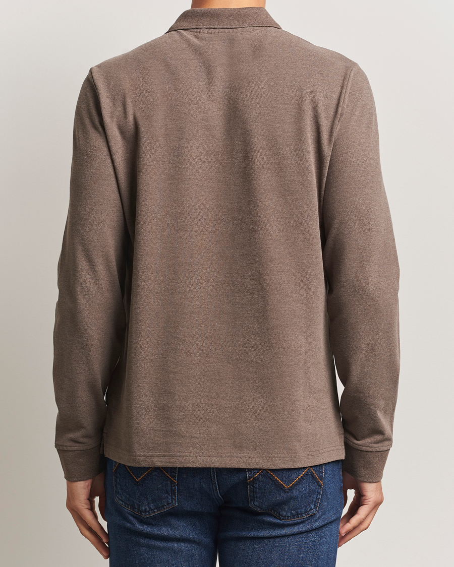 Herren | Pullover | Morris | Camden Long Sleeve Polo Brown