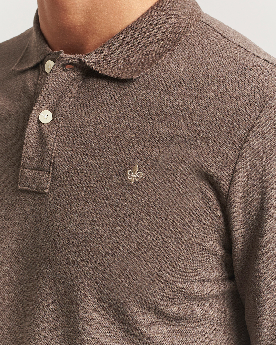 Herren | Pullover | Morris | Camden Long Sleeve Polo Brown