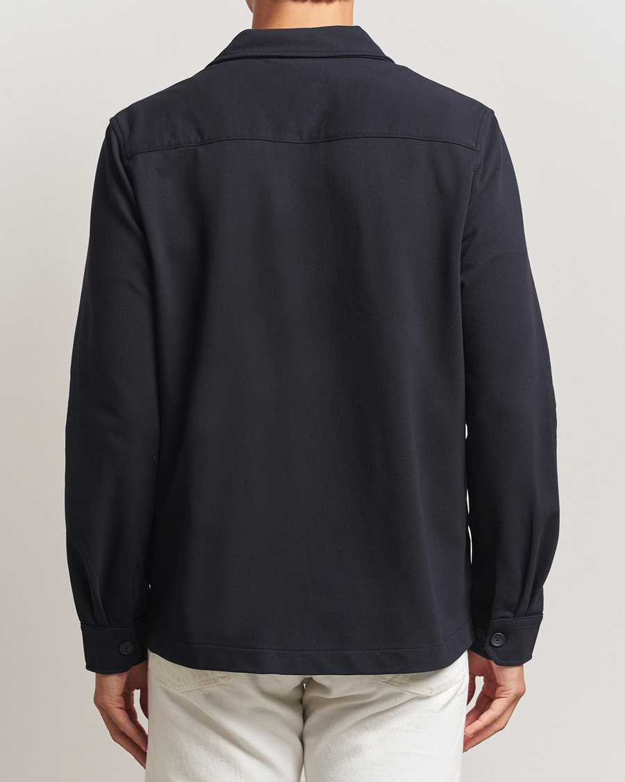 Herren | Hemden | Morris | Andrew Jersey Overshirt Old Blue