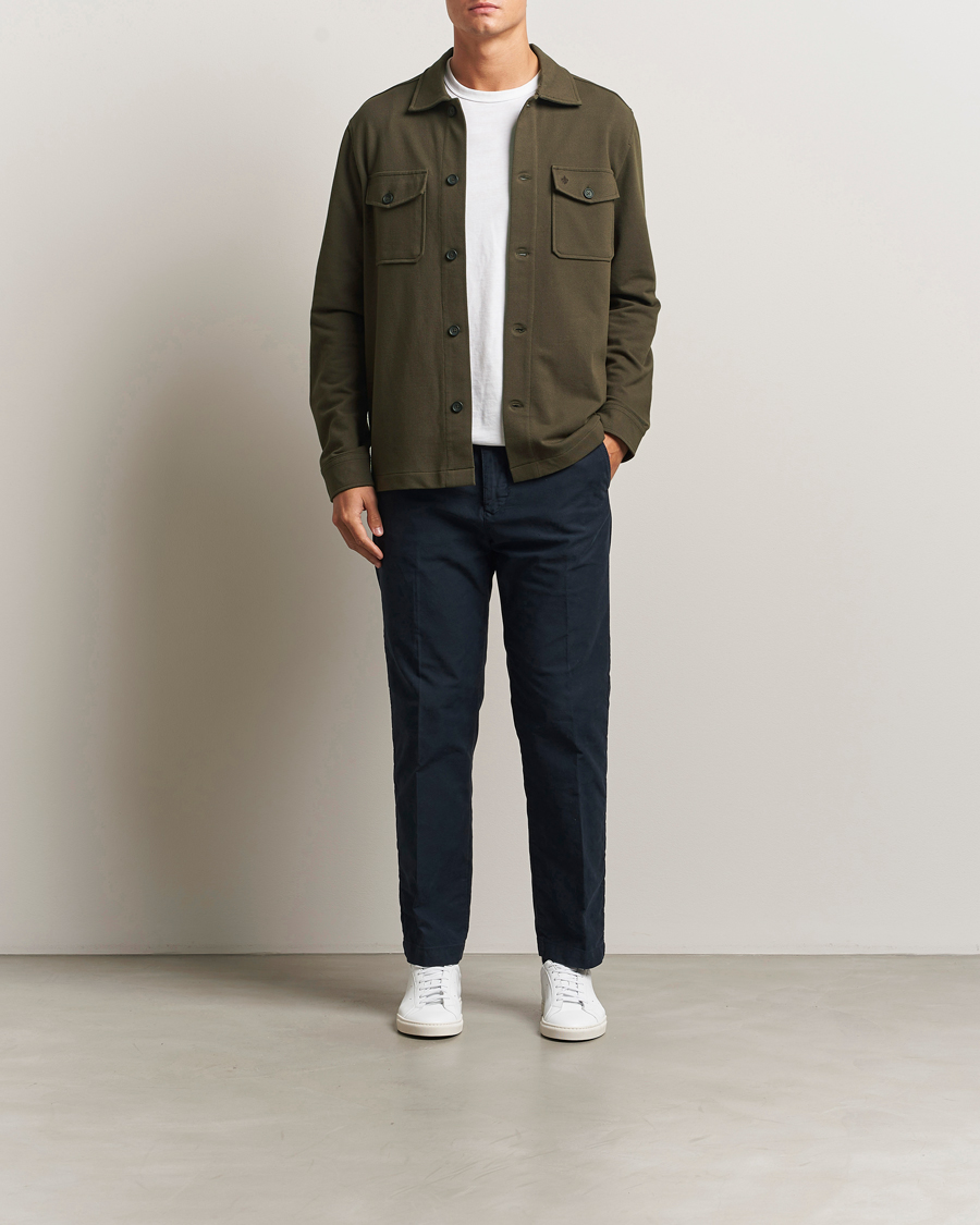 Herren | Hemden | Morris | Andrew Jersey Overshirt Brown