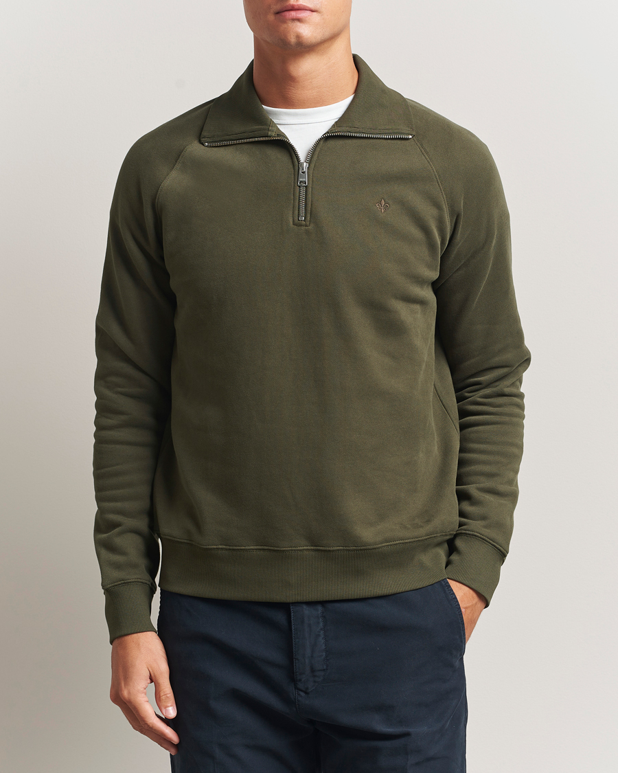 Herren | Pullover | Morris | Maryon Half Zip Sweatshirt Olive