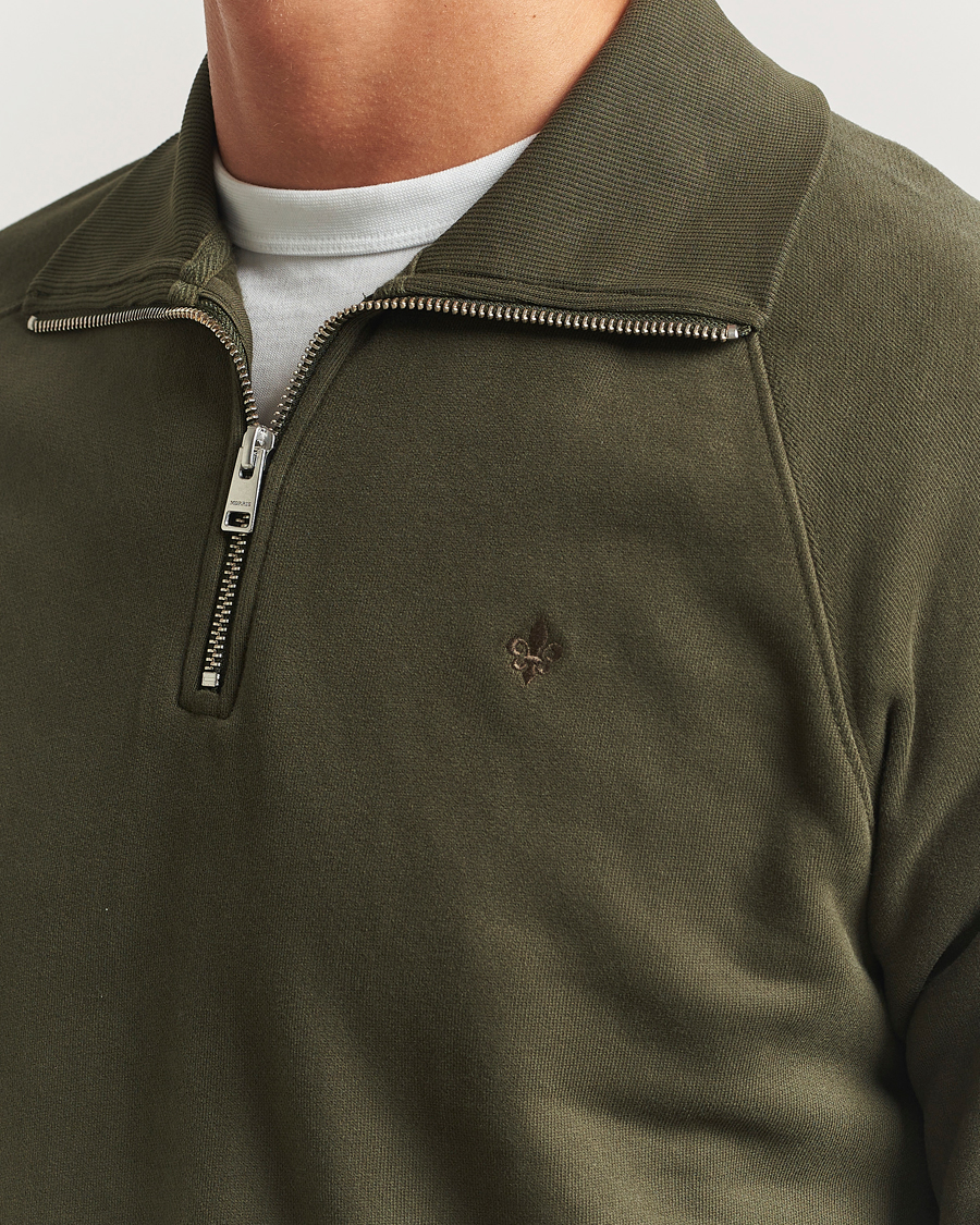 Herren | Pullover | Morris | Maryon Half Zip Sweatshirt Olive