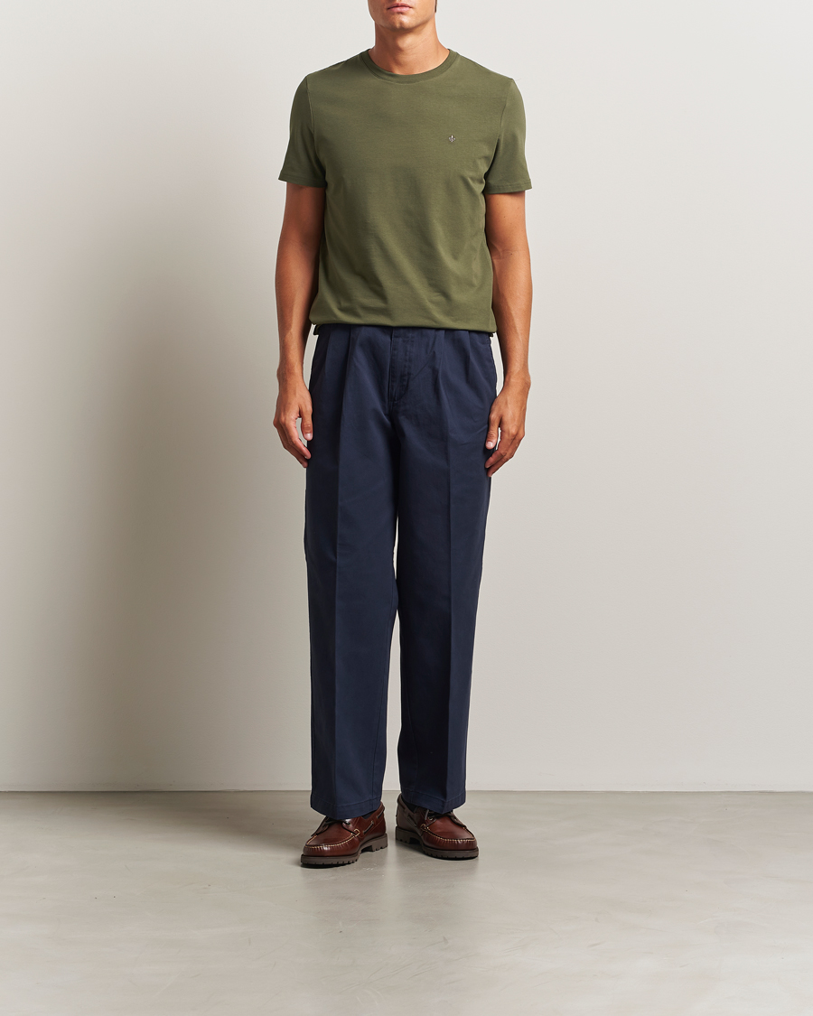Herren | T-Shirts | Morris | James Crew Neck T-Shirt Olive