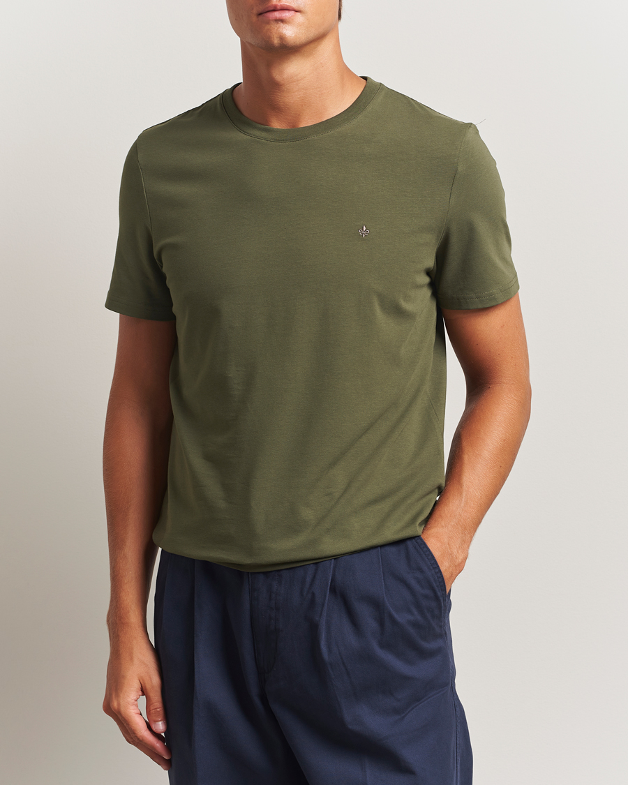 Herren | T-Shirts | Morris | James Crew Neck T-Shirt Olive