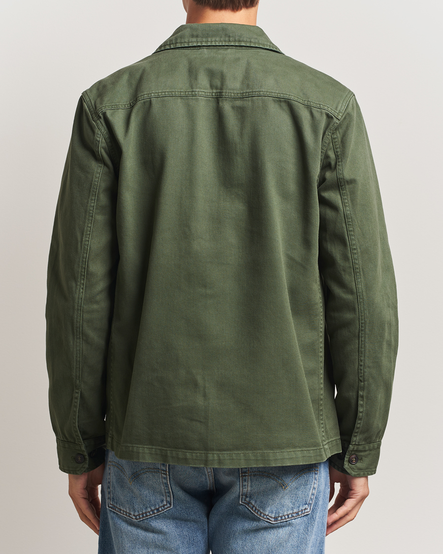 Herren | Hemden | Morris | Alain Twill Shirt Jacket Olive
