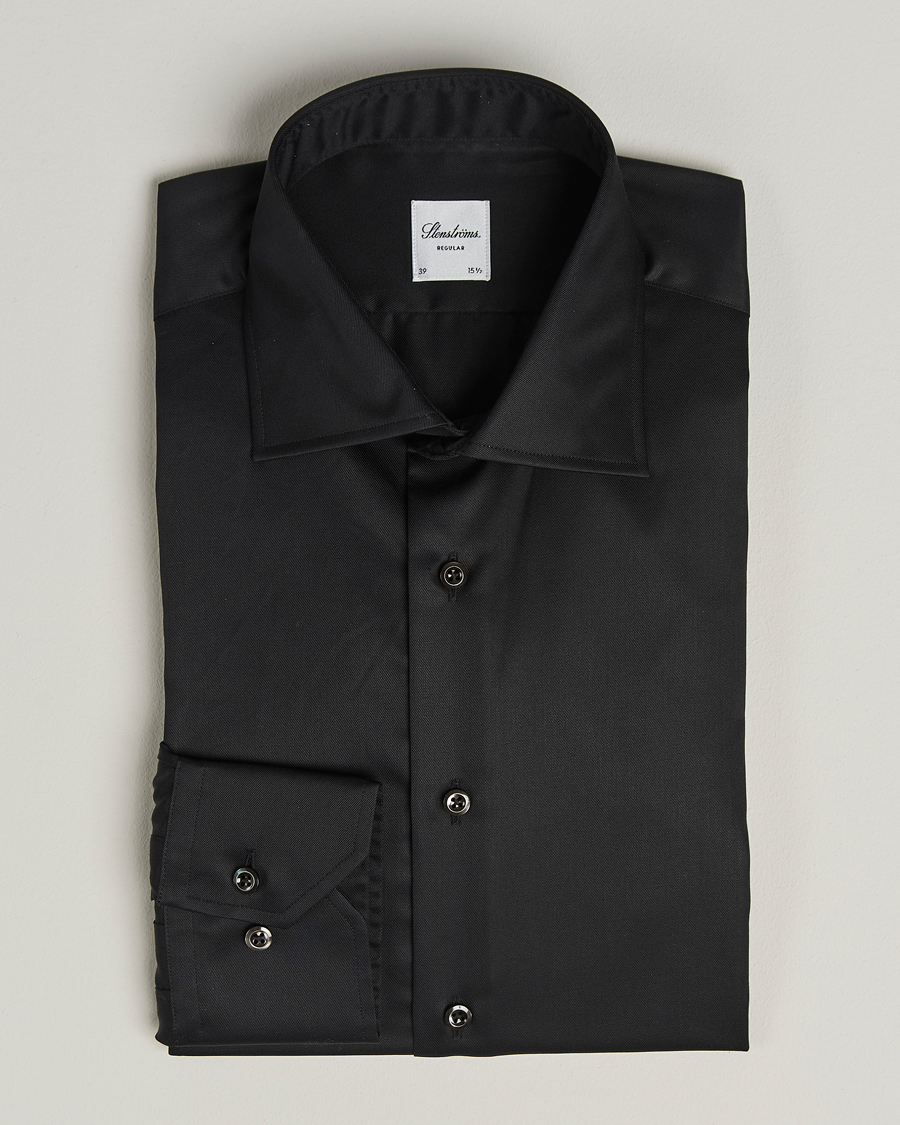 Herren | Hemden | Stenströms | Regular Fit Shirt Black