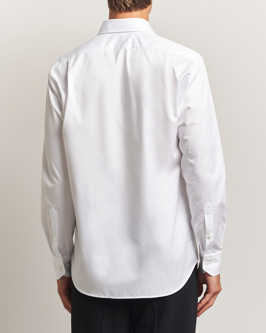 Herren | Hemden | Stenströms | Regular Fit Cotton Twill Shirt White
