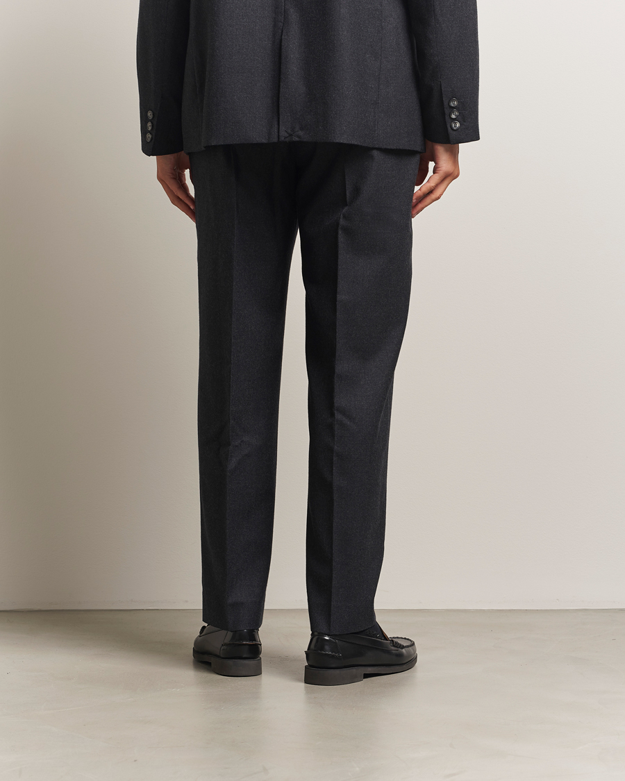 Herren | Hosen | Palmes | Wool Pleated Trousers Black