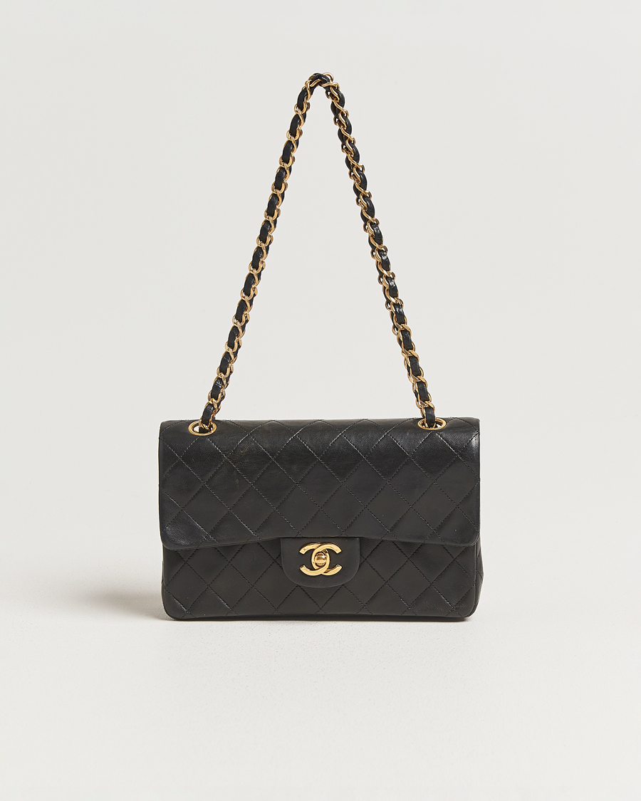 Herren | Pre-Owned & Vintage Bags | Chanel Pre-Owned | Classic Double Flap Small Lambskin Black