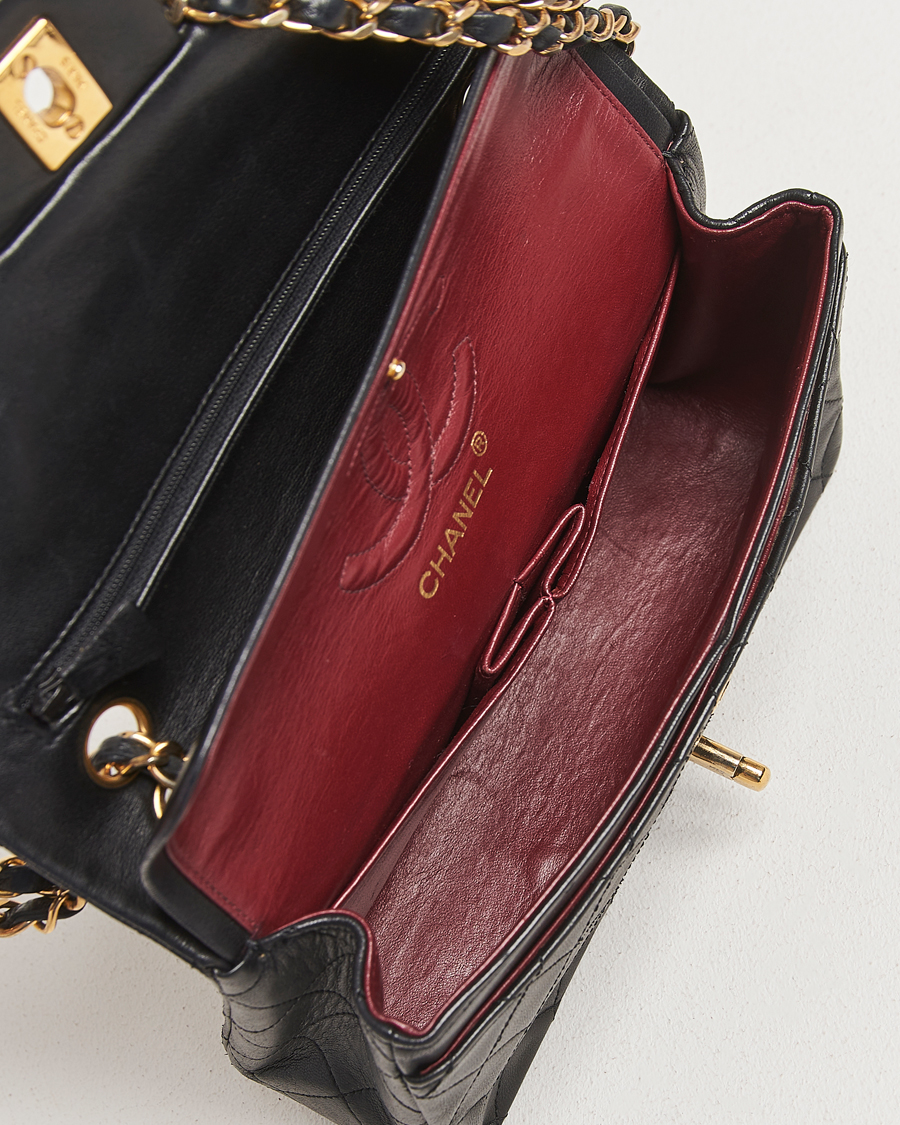 Herren | Pre-Owned & Vintage Bags | Chanel Pre-Owned | Classic Double Flap Small Lambskin Black