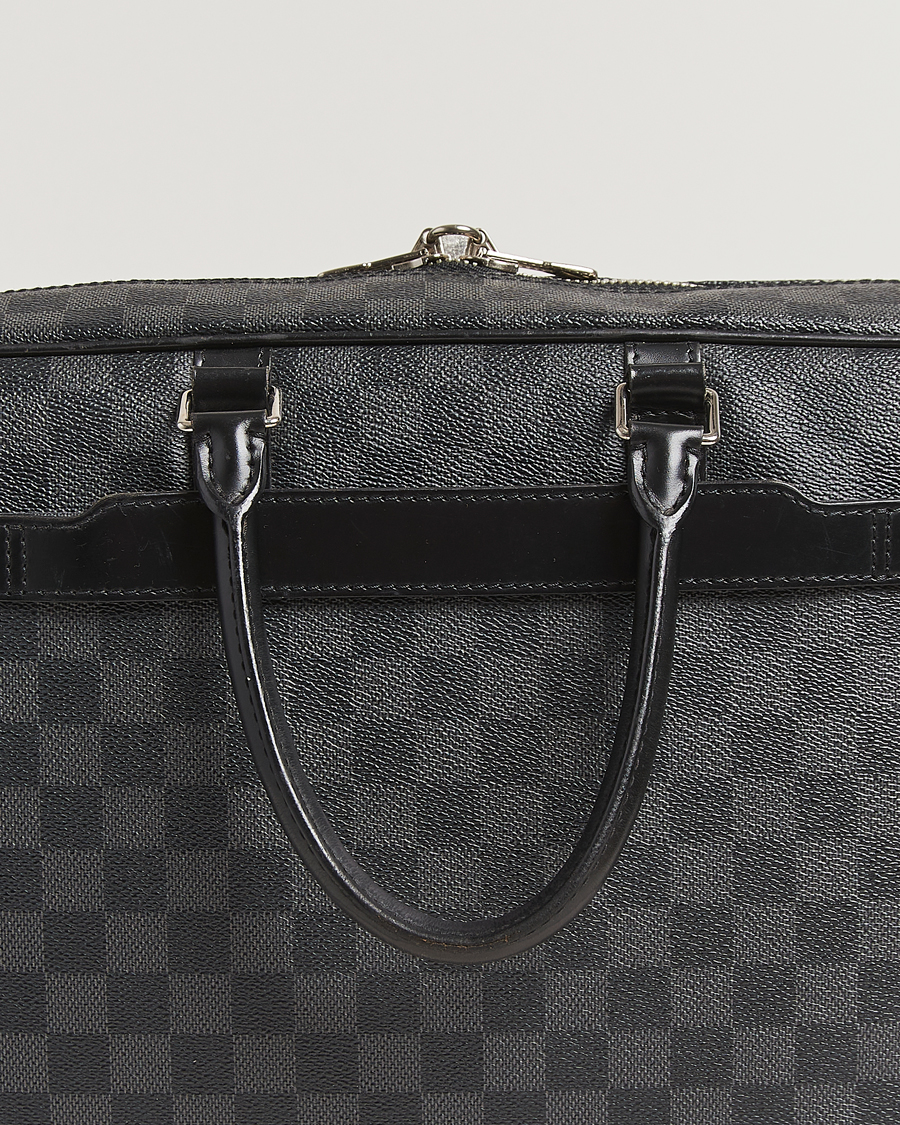 Herren | Pre-Owned & Vintage Bags | Louis Vuitton Pre-Owned | Porte Document Voyager Damier Graphite