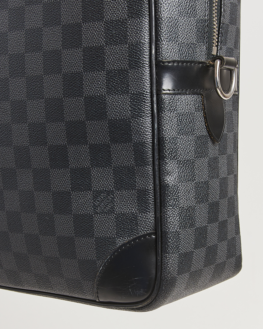 Herren | Pre-Owned & Vintage Bags | Louis Vuitton Pre-Owned | Porte Document Voyager Damier Graphite