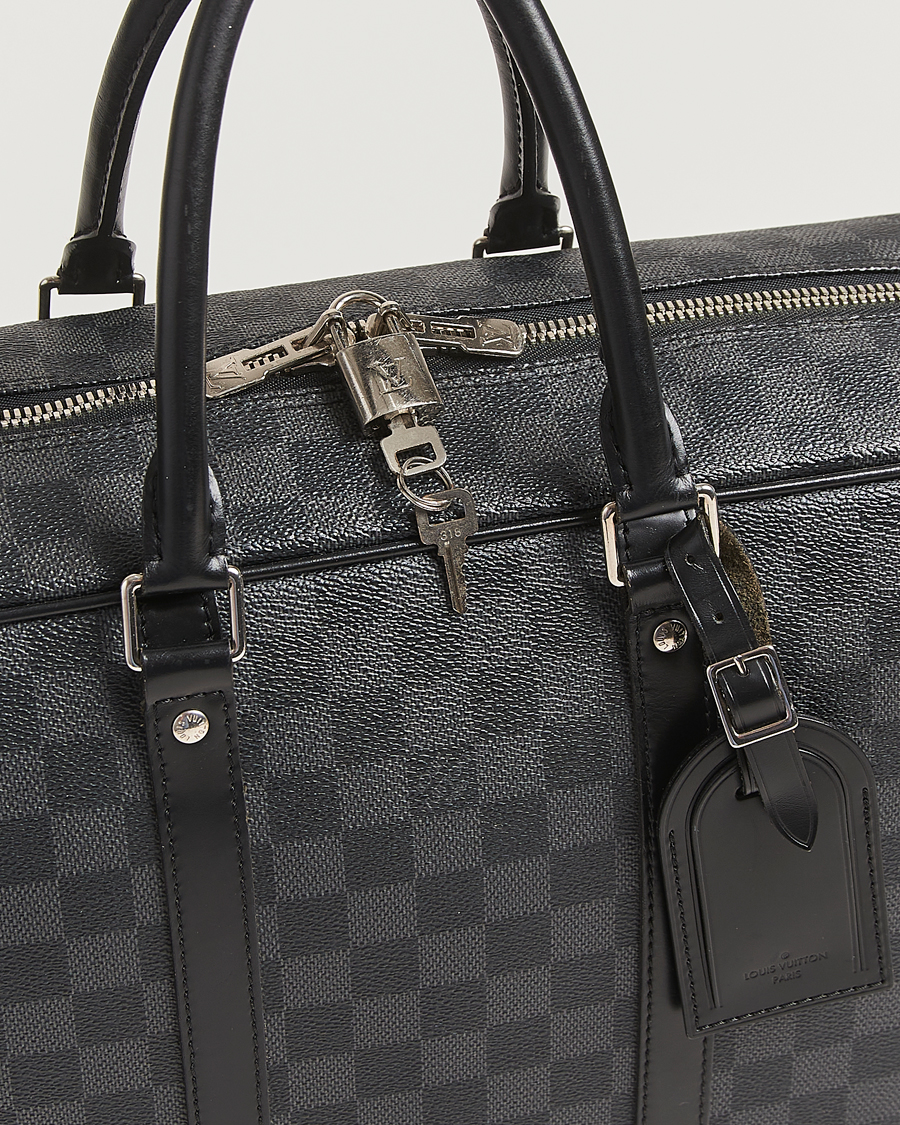 Herren | Pre-Owned & Vintage Bags | Louis Vuitton Pre-Owned | Porte Document Voyager Damier Graphite