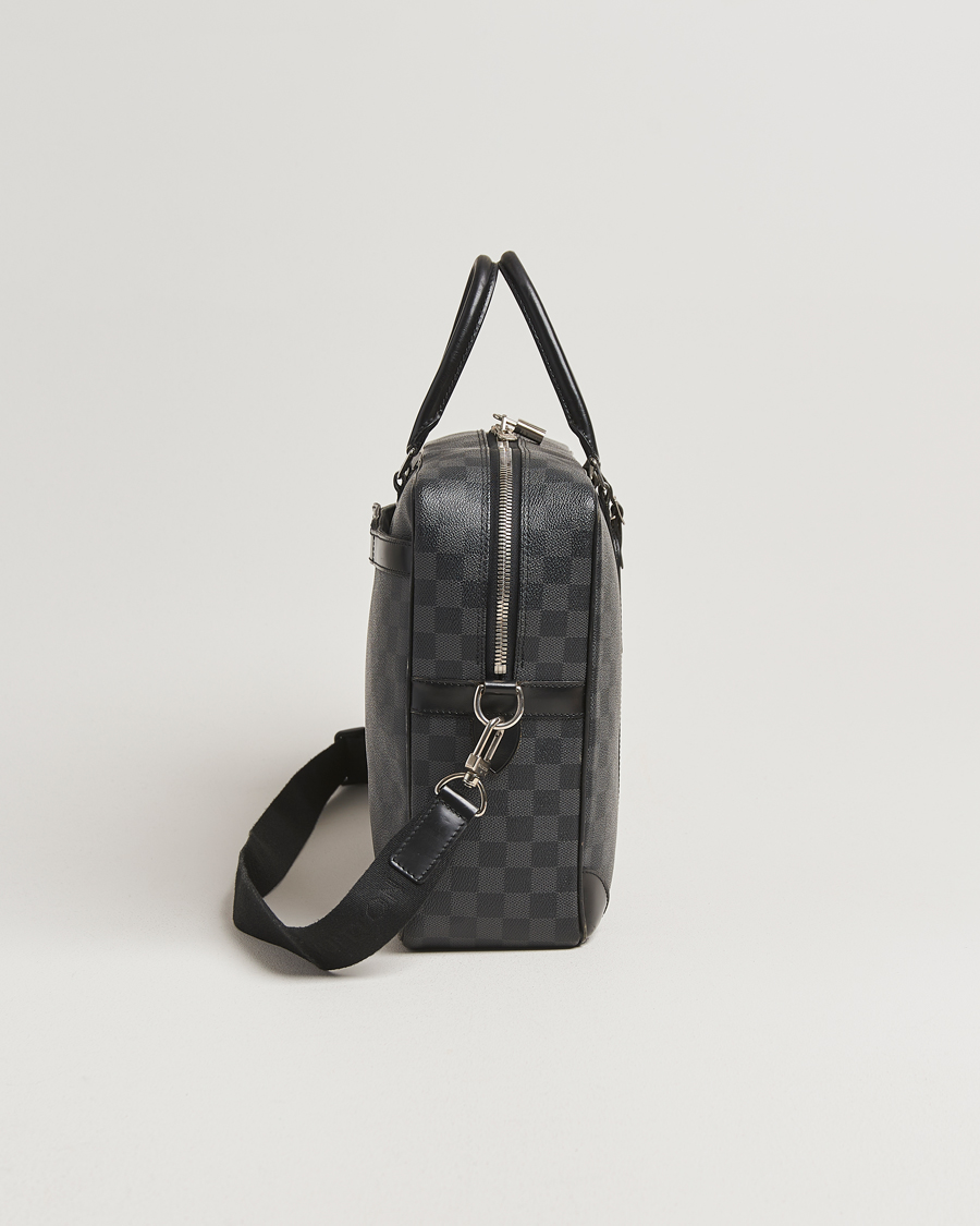 Herren | Pre-Owned & Vintage Bags | Louis Vuitton Pre-Owned | Porte Document Voyager Damier Graphite